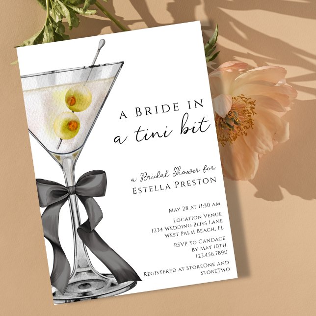 Invitación Una novia en una ducha martinita martinita sucia (Subido por el creador)