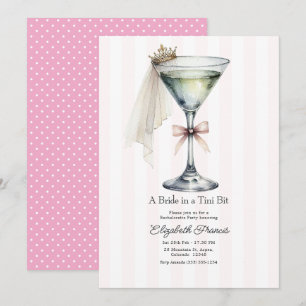 Invitación Una Novia en una Fiesta de Despedida de Soltera co