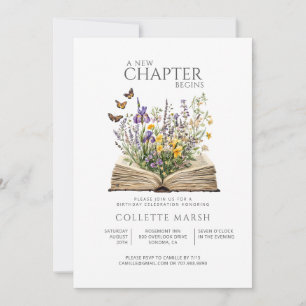 Invitación Una nueva capítulo comienza Fiesta de cumpleaños