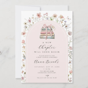 Invitación una nueva capítulo niña Baby Shower