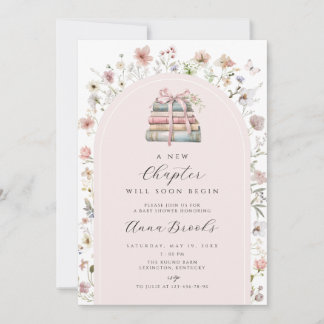 Invitación una nueva capítulo niña  Baby Shower
