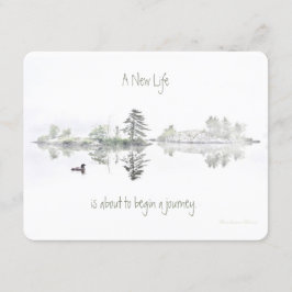 Invitación Una nueva vida: Un viaje es alrededor comenzar: -