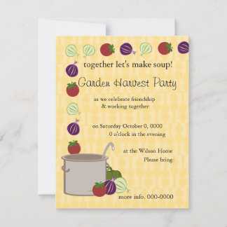 Invitación Una Olla De Sopa