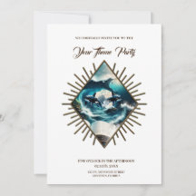 Una orca de vapor nadando en la ola.