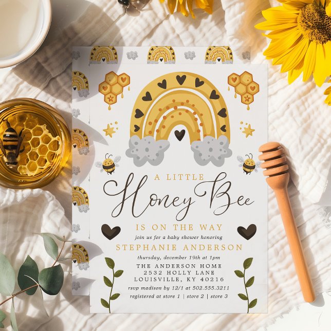 Invitación Una Pequeña Abeja De Miel Está En Camino De La Cut (Subido por el creador)