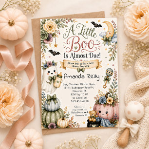Invitación Una pequeña boo casi está a punto de llegar Fiesta