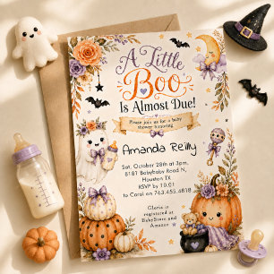 Invitación Una pequeña boo casi está a punto de llegar Fiesta