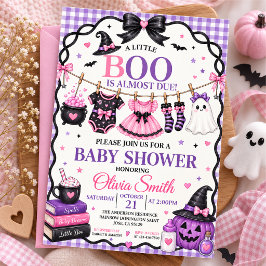 Invitación Una pequeña boo casi llega Baby Shower de Hallowee