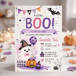 Invitación Una pequeña Boo está en camino Baby Shower