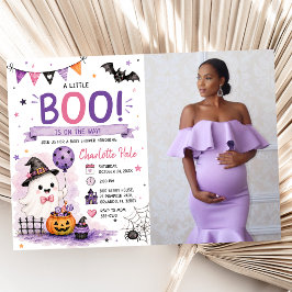 Invitación Una pequeña Boo está en camino Foto de Baby Shower