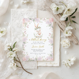 Invitación Una pequeña Bunny está en camino Baby Shower