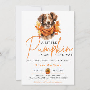 Invitación Una pequeña calabaza Otoño Invierno DUENDA Baby Sh