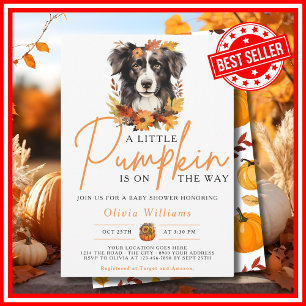 Invitación Una pequeña calabaza Otoño Invierno DUENDA Baby Sh