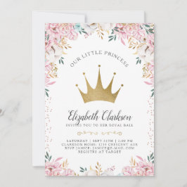 Invitación Una pequeña carta de cumpleaños de la princesa