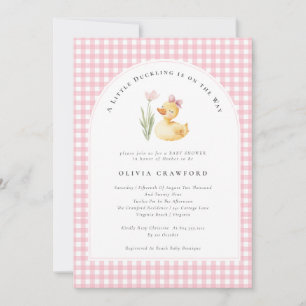 Invitación Una pequeña cría de pato está en camino Fiesta de