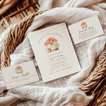 Una pequeña diversión chico hongo otoño baby showe