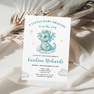 Invitación Una pequeña dragón está en camino Baby Shower