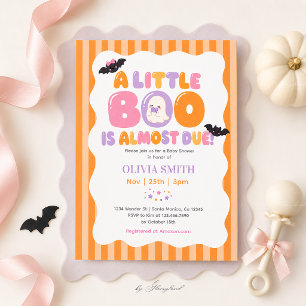 Invitación Una pequeña ducha de bebé Boo
