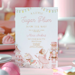 Invitación Una pequeña ducha de bebé Cascanueces Sugar Plum