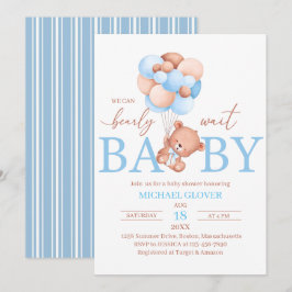 Invitación Una pequeña ducha de bebé de Bearly