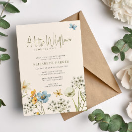 Invitación Una pequeña ducha de bebé florida de primavera