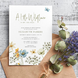 Invitación Una pequeña ducha de bebé florida de primavera