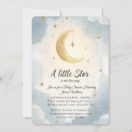 Invitación Una Pequeña Estrella Está En Camino De La Invitaci