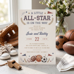 Invitación Una pequeña estrella está en camino Fiesta de Baby