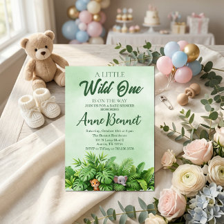 Invitación Una pequeña fiera está en camino Baby Shower