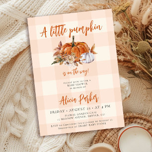 Invitación Una pequeña fiesta de baby shower de otoño de cala