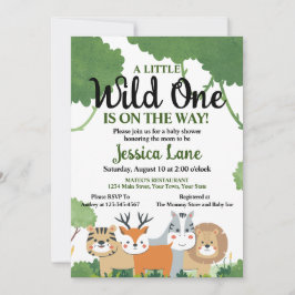 Invitación Una pequeña fiesta de bebé salvaje
