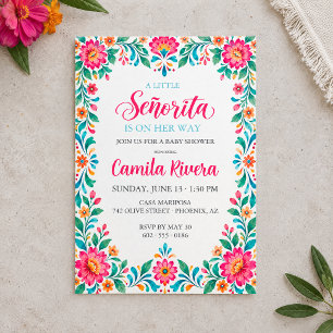 Invitación Una pequeña fiesta mexicana de Señorita para baby