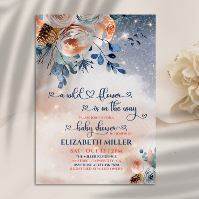 Invitación Una Pequeña Flor Silvestre Camina Hacia Su Chica B (Subido por el creador)