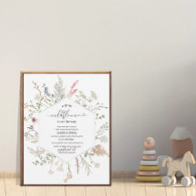 Una pequeña flor silvestre está en camino acuarela