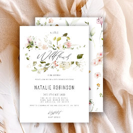 Invitación Una Pequeña Flor Silvestre Está En Camino Boho Bab