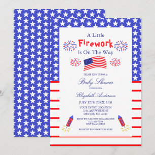 Invitación Una pequeña fuega de artificio está en camino Fies