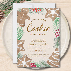 Invitación Una pequeña galleta dulce está en camino Baby Show