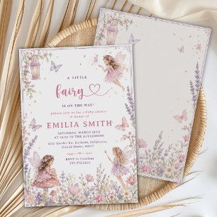 Invitación Una pequeña hada está en camino Baby Shower