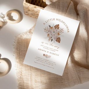 Invitación Una pequeña lluvia de florecillas silvestres Boho