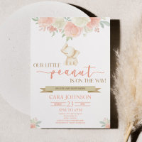 Una pequeña madre de cacahuete bebé elefante Baby 