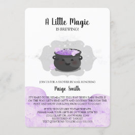 Invitación Una pequeña magia está preparando Baby Shower por 