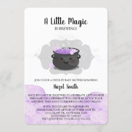 Invitación Una Pequeña Magia Está Siendo Impulsada Por Baby S