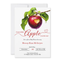 Una pequeña manzana está en camino | Baby Shower d