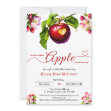 Una pequeña manzana está en camino | Baby Shower d