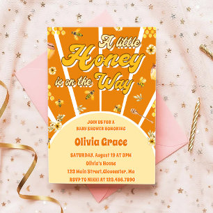 Invitación Una Pequeña Miel Está En Camino De Baby Shower