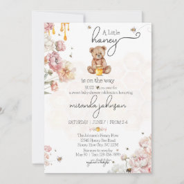 Invitación Una pequeña miel está en la forma en que Baby Show