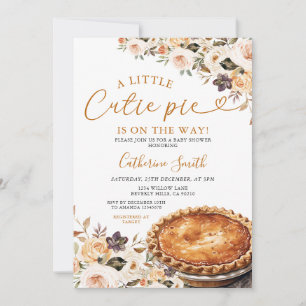 Invitación Una pequeña pieza de piel cortada Baby Shower cala