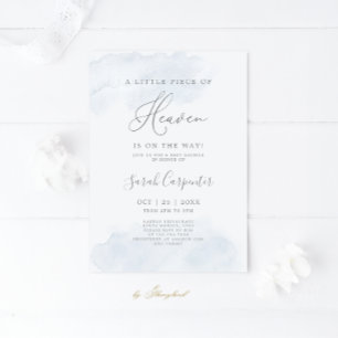 Invitación Una pequeña pieza del cielo Shower para Niño