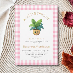 Invitación Una pequeña planta brote Fiesta de Baby Shower de 