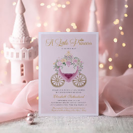 Invitación Una pequeña princesa está de camino Chica Baby Sho